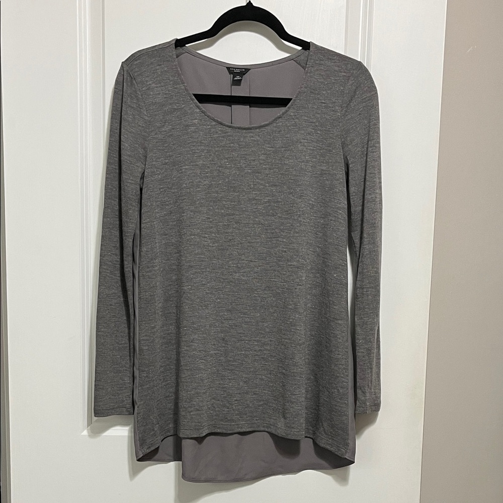 Ann Taylor Long Sleeve Scoop Neck Tunic SP